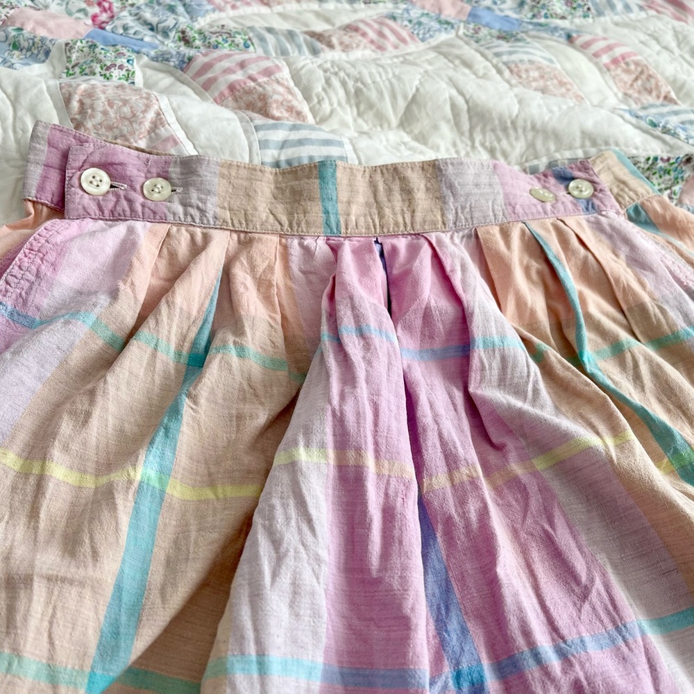 Pastel Plaid Women's Skirt - Picture 5 of 6